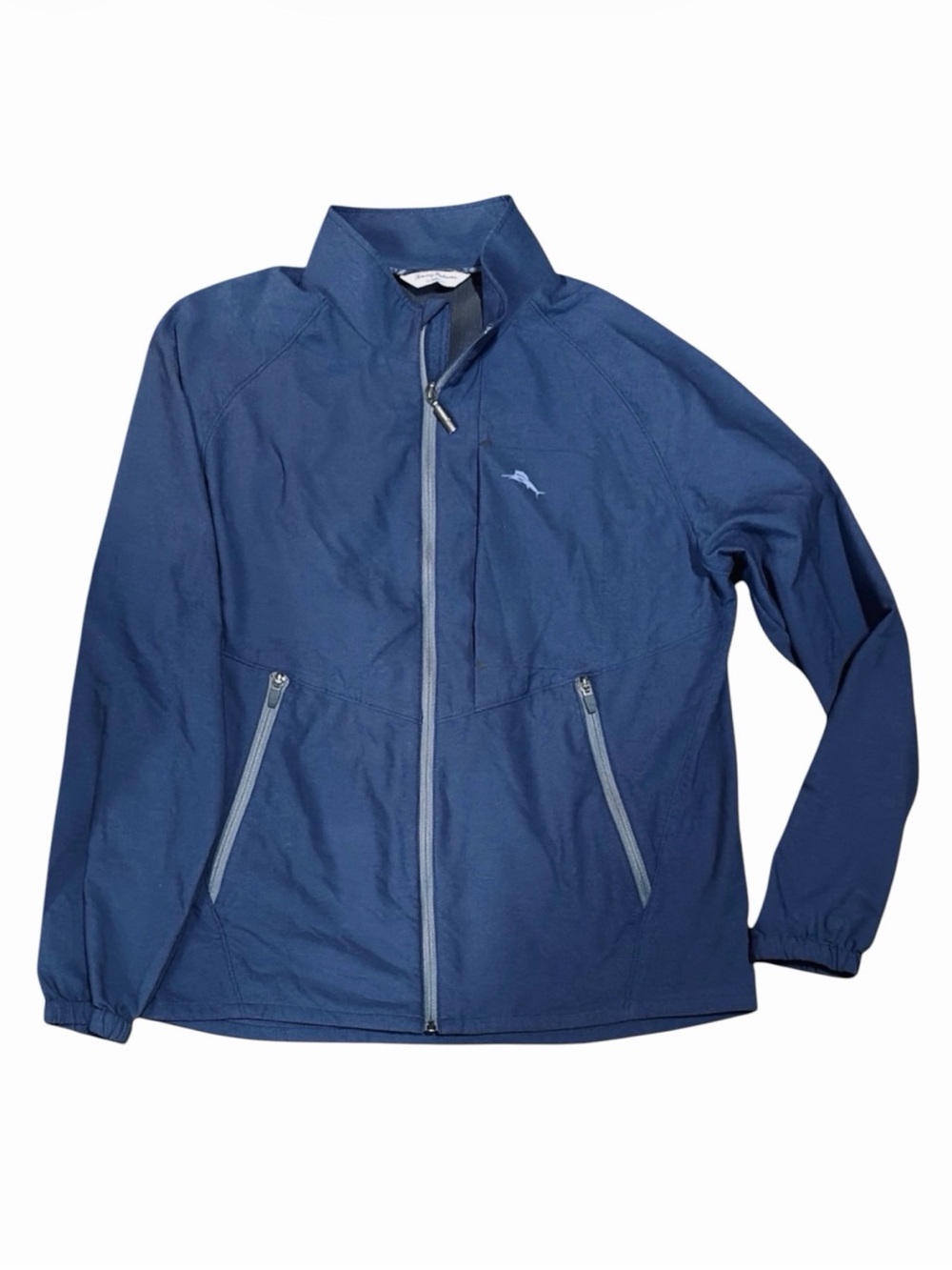 Tommy Bahama IslandZone Blue Full Zip Lightweight Jacket Men’s Large Golf